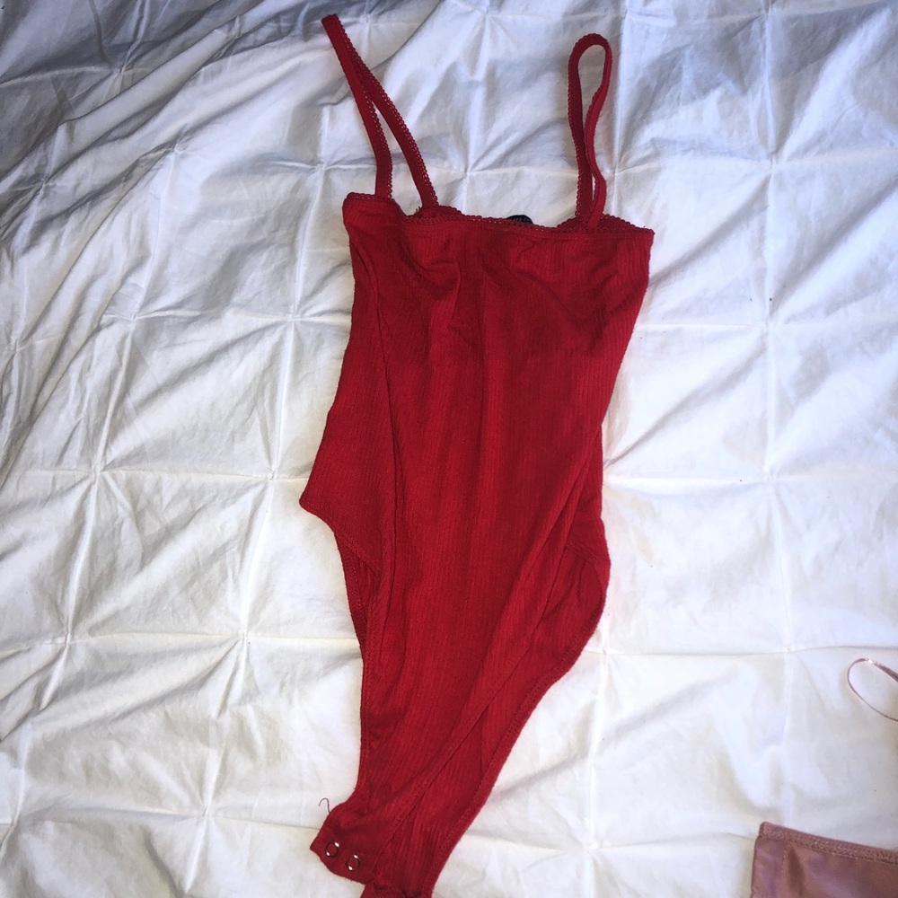 Red Forever 21 Bodysuit
